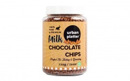 Urban Platter Milk Chocolate Chips   Plastic Jar  750 grams